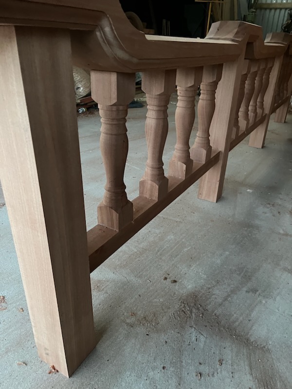 Wooden Balustrades for a Public House.